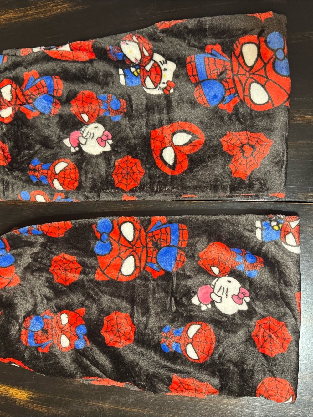 Kids Black & Red Spider Character Fleece Pajama Pants 2 Pairs